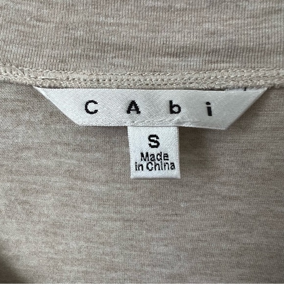 CAbi Aztec Print Silk Scarf Handkerchief Top Long Sleeve V-Neck Loose Fit Boho M - Picture 8 of 10